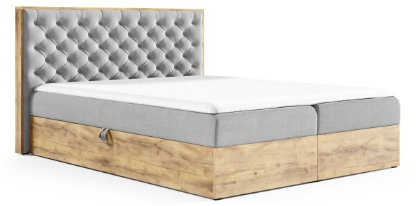 CHANTELLE 3 boxspring ágy - 180x200, zöld + INGYENES topper