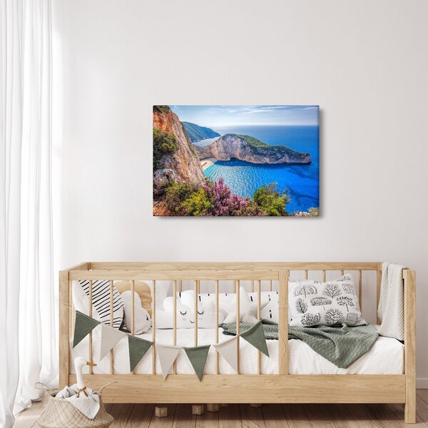 Kép - Navagio strand, Görögország (90x60 cm)