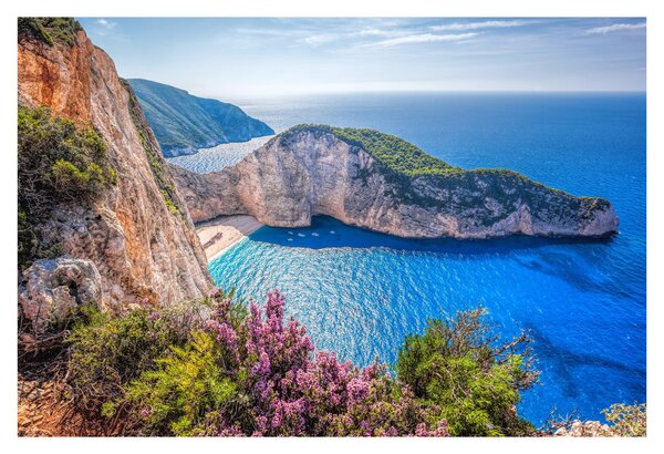Kép - Navagio strand, Görögország (90x60 cm)