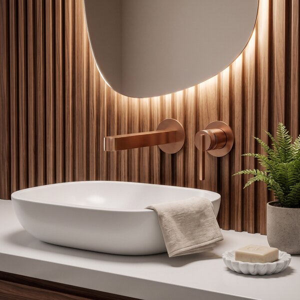 Falra szerelhető csaptelep REA Grace Brush Copper