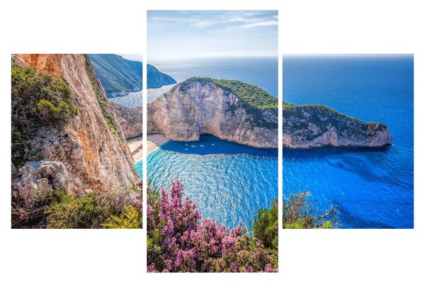 Kép - Navagio strand, Görögország (90x60 cm)