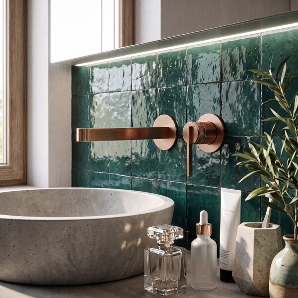 Falra szerelhető csaptelep REA Grace Brush Copper