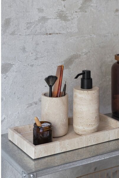 Bézs kő szappanadagoló 250 ml Travertine – Mette Ditmer Denmark