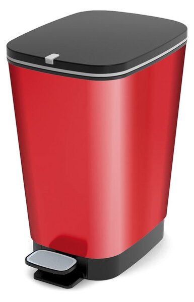 Piros műanyag pedálos szemetes 35 l Chic Bin – KIS