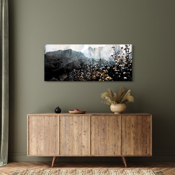 Kép - Vadvirágok illusztrációja (120x50 cm)
