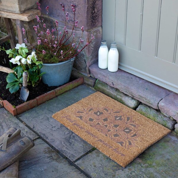 Kókuszrost lábtörlő 60x90 cm Find Your Inner Peace – Artsy Doormats