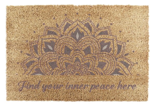 Kókuszrost lábtörlő 60x90 cm Find Your Inner Peace – Artsy Doormats