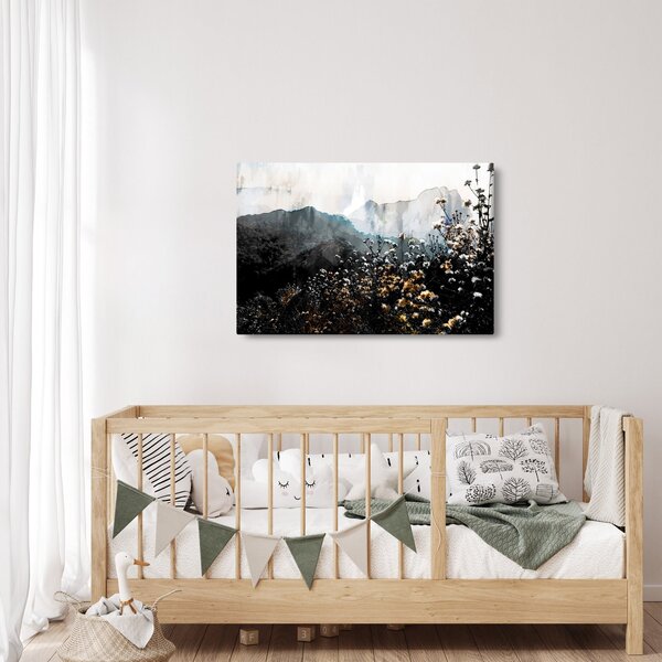 Kép - Vadvirágok illusztrációja (90x60 cm)
