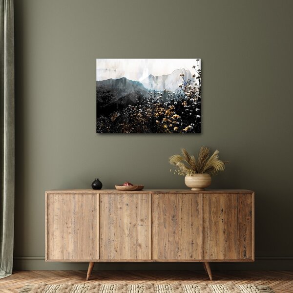 Kép - Vadvirágok illusztrációja (70x50 cm)