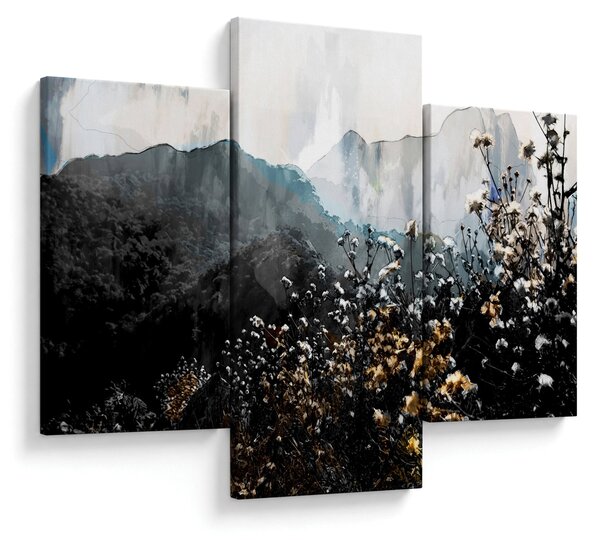 Kép - Vadvirágok illusztrációja (90x60 cm)