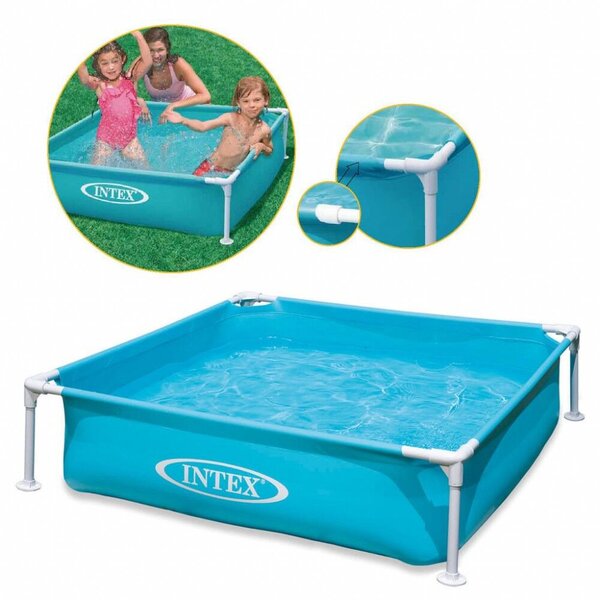 Intex Metal medence 1,22m x 1,22m x 30cm, kék (57173)