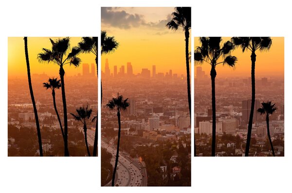 Kép - Los Angeles panorámája (90x60 cm)