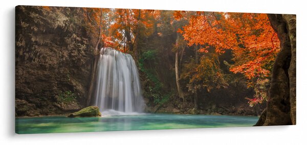 Kép - Vízesés Thaiföldön (120x50 cm)