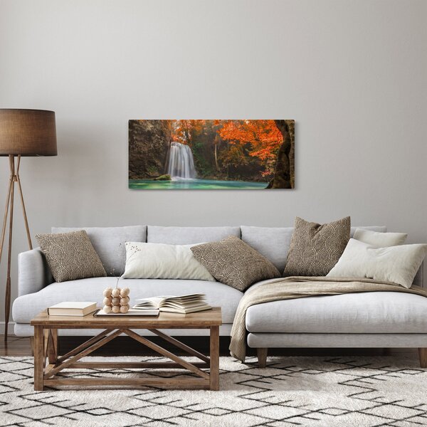 Kép - Vízesés Thaiföldön (120x50 cm)