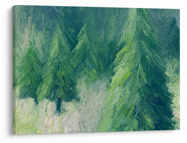 Kép - Festett tűlevelűek (70x50 cm)
