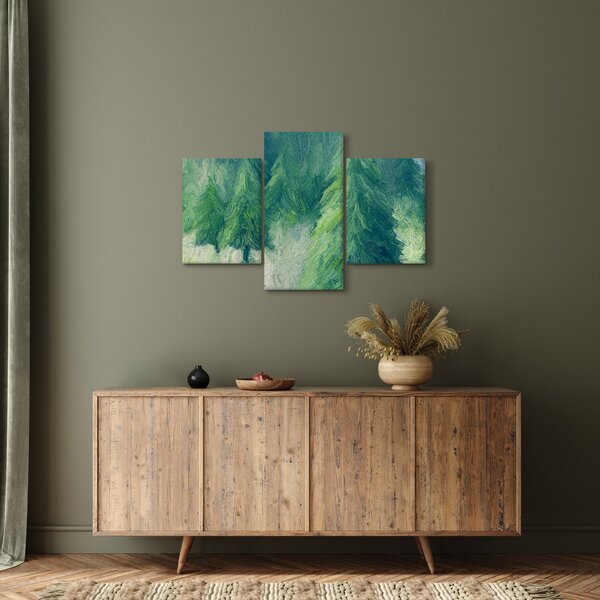 Kép - Festett tűlevelűek (90x60 cm)