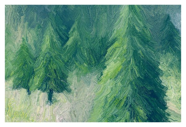 Kép - Festett tűlevelűek (90x60 cm)