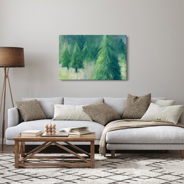 Kép - Festett tűlevelűek (90x60 cm)