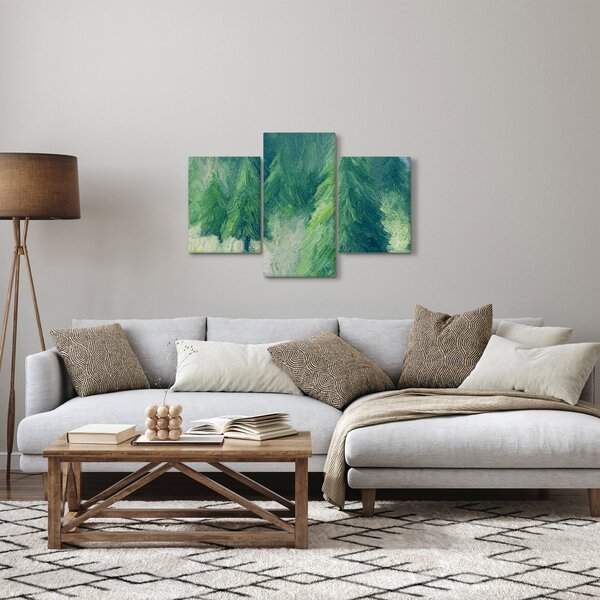 Kép - Festett tűlevelűek (90x60 cm)