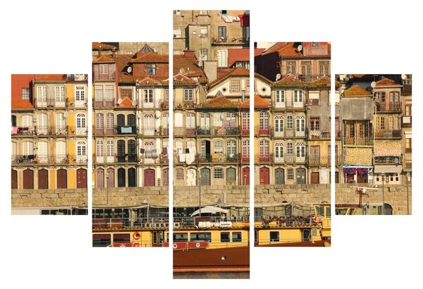 Kép - Vízparti negyed, Portugália (150x105 cm)