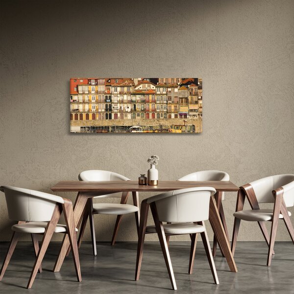 Kép - Vízparti negyed, Portugália (120x50 cm)