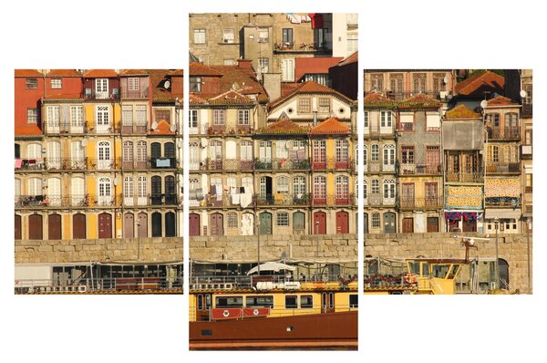 Kép - Vízparti negyed, Portugália (90x60 cm)