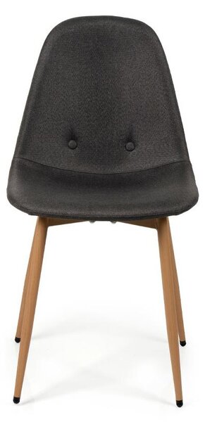 AVENBERG NATURAL Étkezőgarnitúra 4 szék + asztal 120cm, szürke