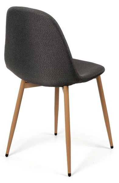 AVENBERG NATURAL Étkezőgarnitúra 4 szék + asztal 120cm, szürke