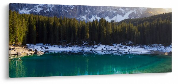 Kép - Karersee tó (120x50 cm)