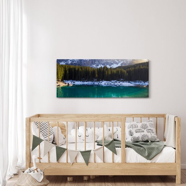 Kép - Karersee tó (120x50 cm)