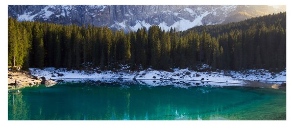 Kép - Karersee tó (120x50 cm)