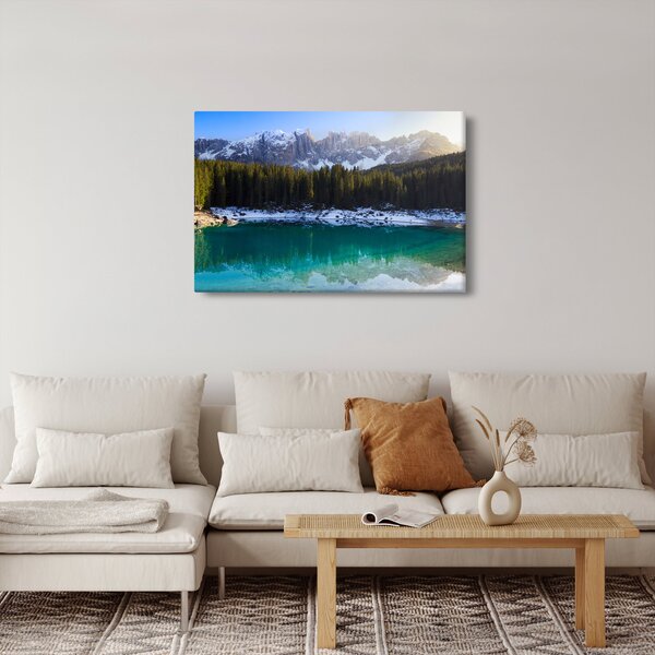 Kép - Karersee tó (90x60 cm)