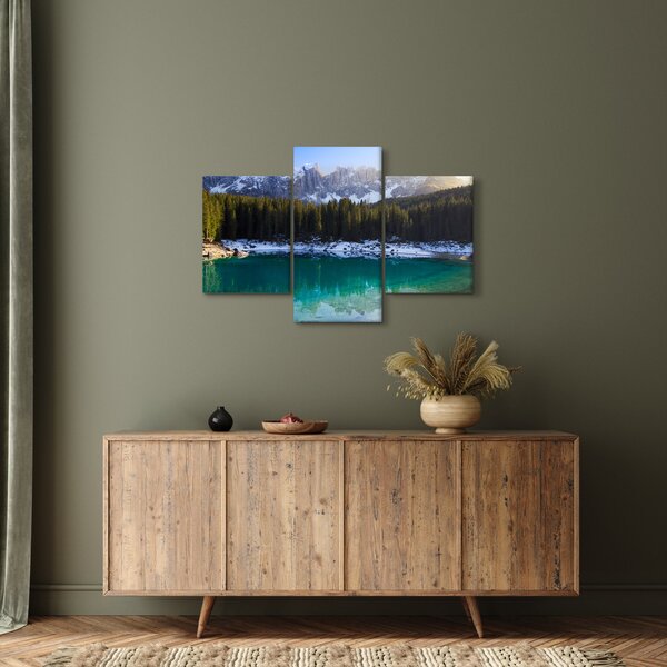 Kép - Karersee tó (90x60 cm)