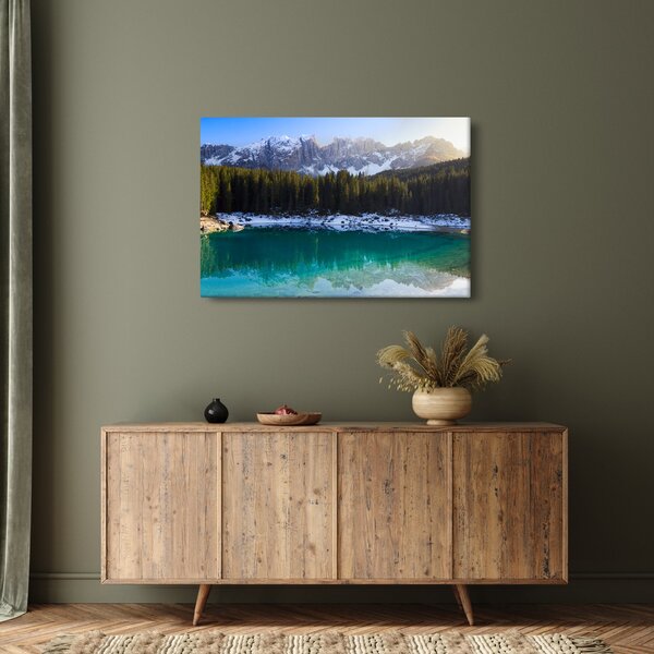 Kép - Karersee tó (90x60 cm)