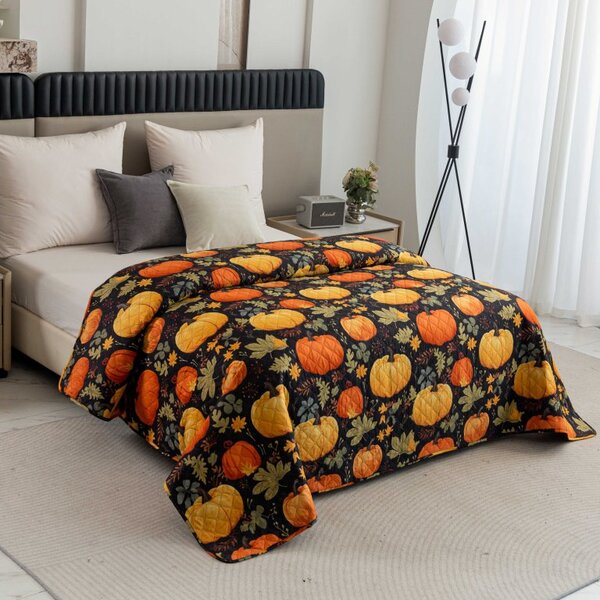 Ágytakaró ORANGE PUMPKINS színes Méret: 170 x 210 cm