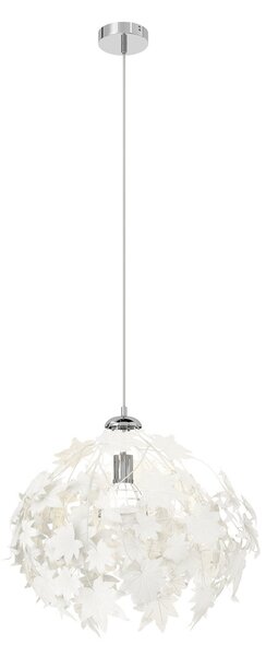 Függőlámpa Lindby, Maple, dimmable, Fehér, Nappali, Műanyag, Fiatalos életstílus