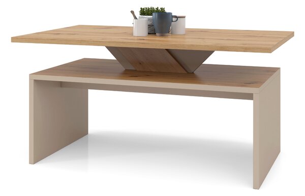 Mazzoni SISI Artisan Tölgy / Bézs (Pezsgő) - MODERN DOHÁNYZÓASZTAL