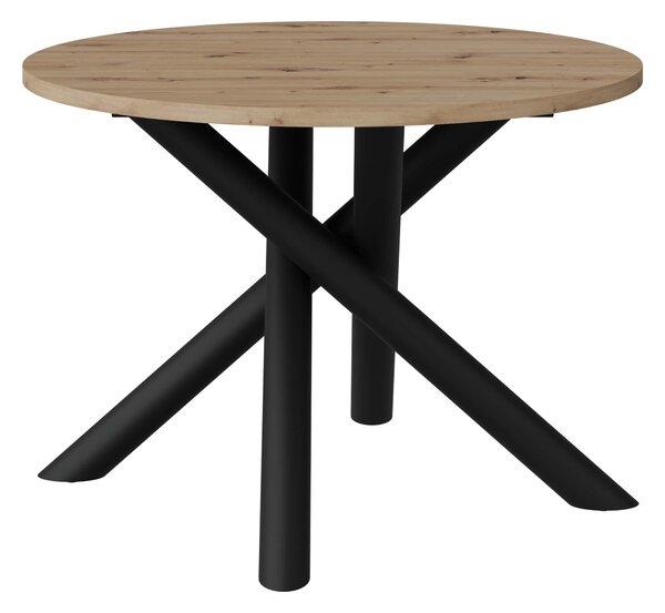 Kerek étkezőasztal 110 cm Ossla (artisan tölgy)