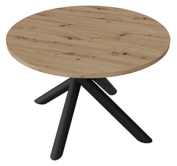 Kerek étkezőasztal 110 cm Ossla (artisan tölgy)