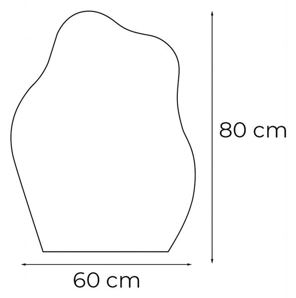Wave 60 tükör led világítással