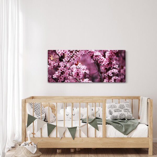 Kép - Rózsaszín sakura (120x50 cm)