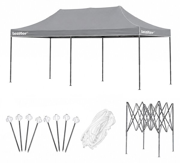 Összecsukható kerti pavilon 3x6 m