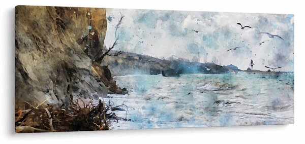 Kép - Zátony, akvarell (120x50 cm)