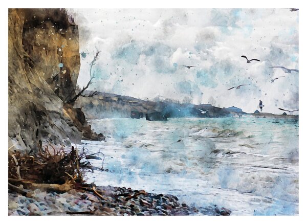 Kép - Zátony, akvarell (70x50 cm)
