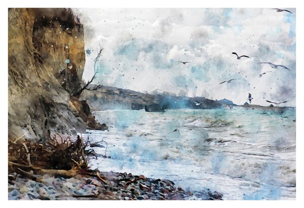 Kép - Zátony, akvarell (90x60 cm)
