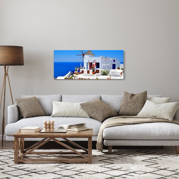 Kép - Kis ház Görögországban (120x50 cm)