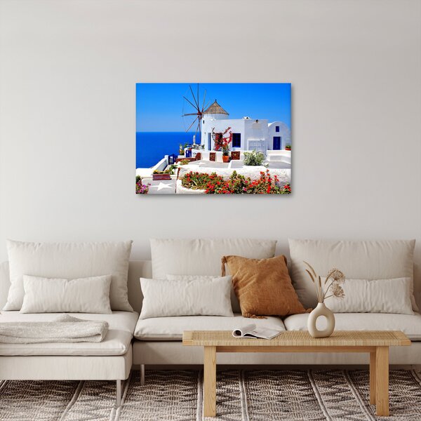 Kép - Kis ház Görögországban (70x50 cm)