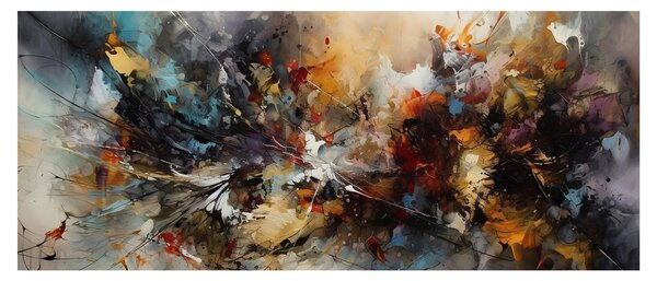 Kép - Absztrakt grafika (120x50 cm)