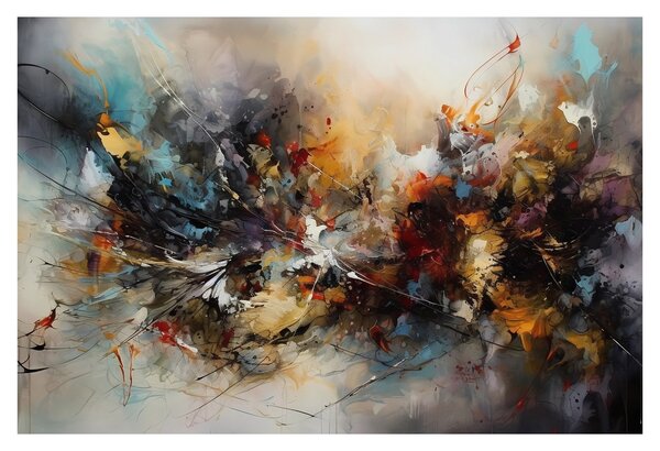 Kép - Absztrakt grafika (90x60 cm)