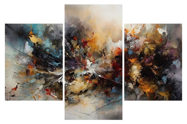 Kép - Absztrakt grafika (90x60 cm)